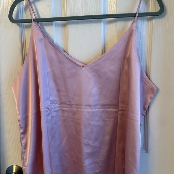 NWOT, satin camisole, pink, 3xl - Picture 1 of 3